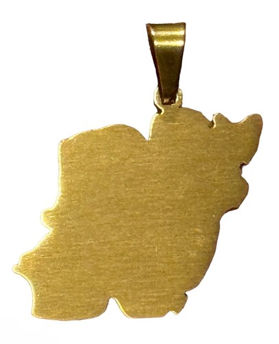 Handmade Persian Cyrus Persepolis Zoroastrian Farvahar Iranian Iran Map Pendant - Picture 4 of 4