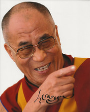 Dalai Lama REAL hand SIGNED 8x10