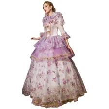 KEMAO Party Medieval Renaissance Costume Marie Antoinette Dresses Victorian Gown