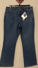 Bandolino Womens Size 14 Arianna Bootcut Midrise Denim Blue Jeans NWT M684