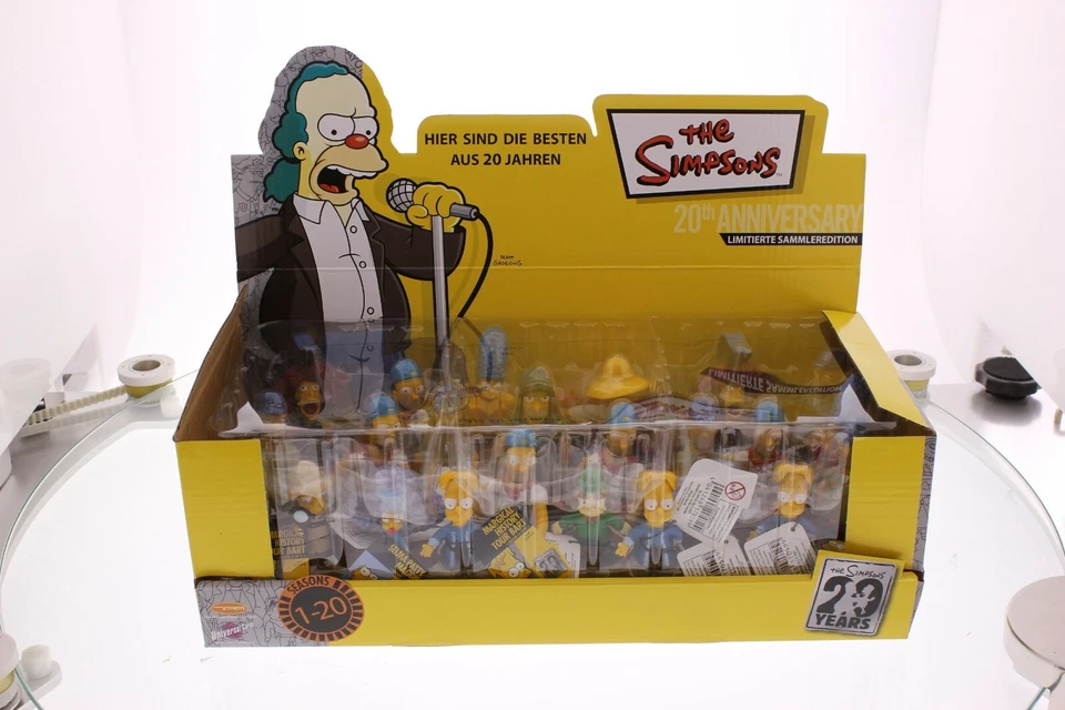 The Simpsons 24 Figuren Display Bart Homer Lisa Marge 20th Anniversary NEU - Bild 4 von 4