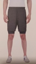 Spyder Men's Performance Proweb Stretch Dual Layer Active Shorts Size Medium