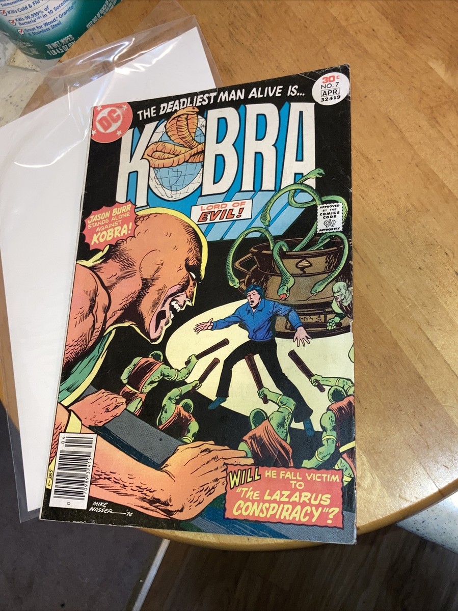 1977 Vintage DC KOBRA #7 Nasser Cover and Art Comic, VG+ | eBay