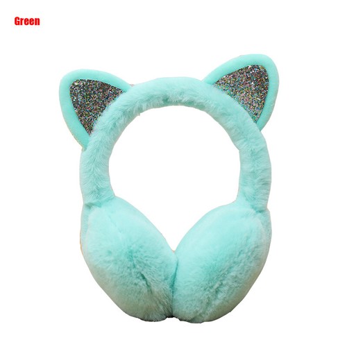 Women Kid Ear Muffs Lovely Earmuffs Cute Cat Ear Winter Warm Earflap Headband - Picture 13 of 26
