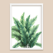 Botanical Green Wall Art Prints Plant leaf Print Poster Pictures Home A3 A4