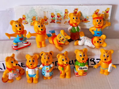 EXTRA KINDER FERRERO SURPRISE HARIBO 12x FIGURE TEDDIES BEARS CAKE TOPPERS RAR