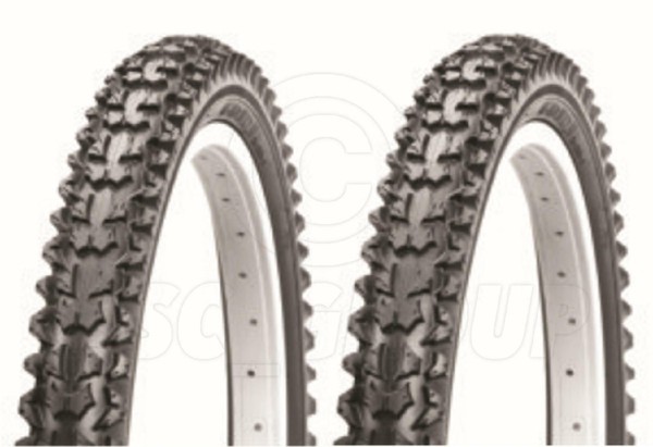 2 Fahrradreifen Bike Reifen Mountainbike 26 X 1.95 Schwarz Vancom VC-5010_A46-image
