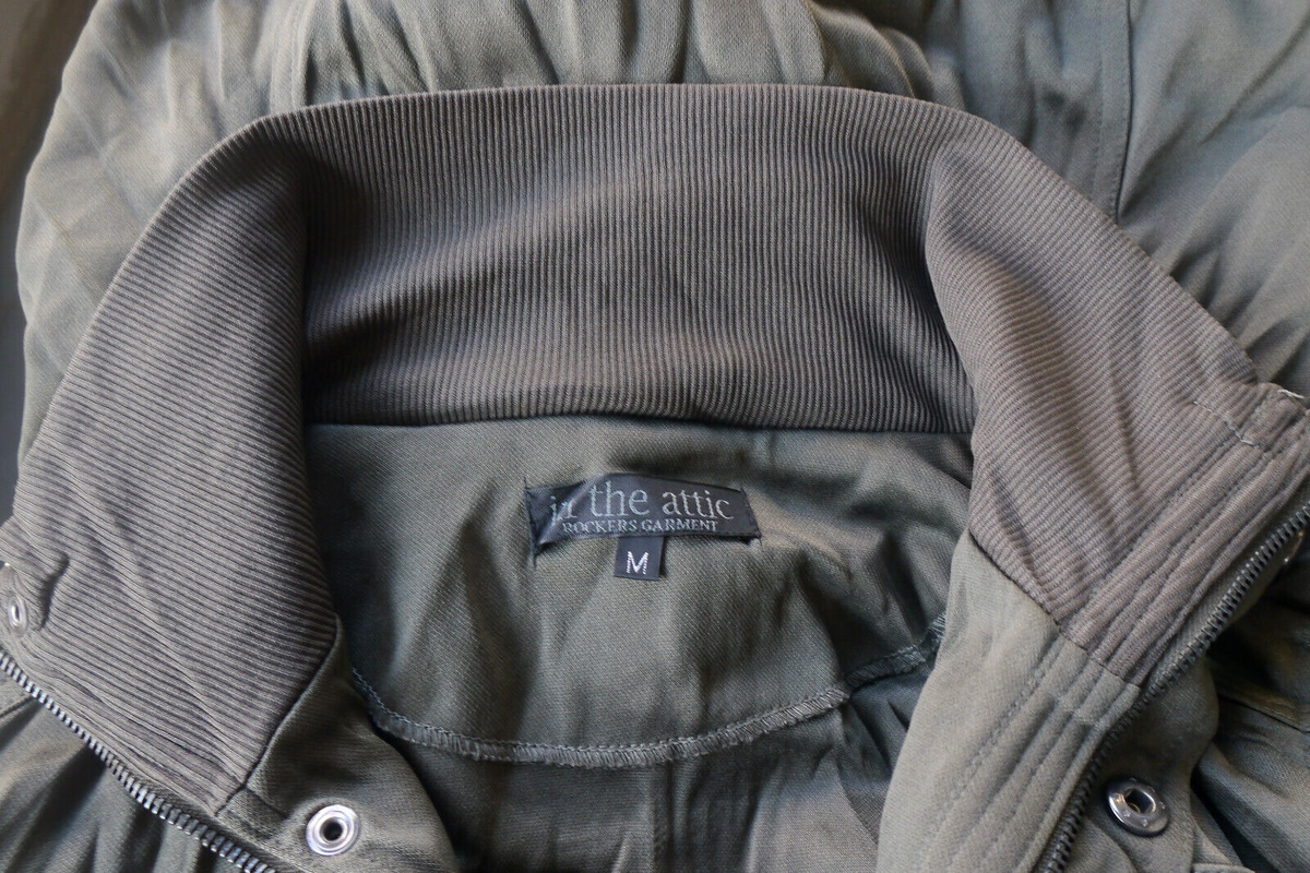In The Attic Rockers Garment Japan Green Wrinkle Jacket Sz M | eBay