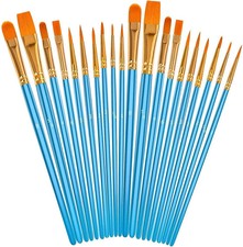Soucolor Acrylic Paint Brushes Set 20PCS Artist Paintbrushes