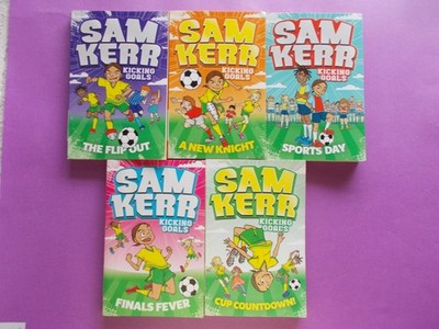 Sam Kerr - Book 1 2 3 4 & 5 - Kicking Goals - Australian Women Soccer - Like New