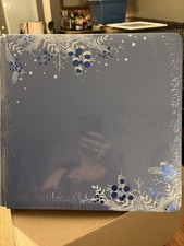 Creative Memories 12x12 2017 Glacier Blue Foiled Flex Album Cover - No Pages