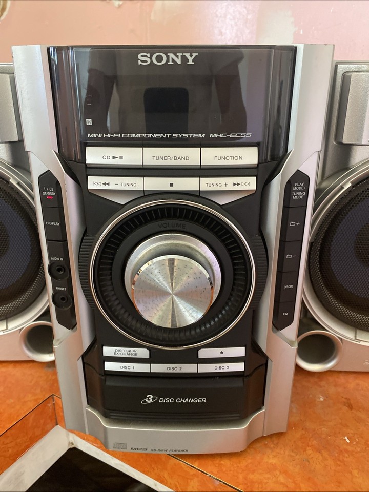 Sony MHC-EC55 HiFi Component System Stereo 3-Disc CD Changer AM/FM No ...