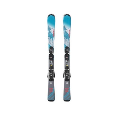 Nordica Team G Kid's All-Mountain Skis, Blue/Grey/Pink, 70cm w/ JR 4.5 FDT Bindi