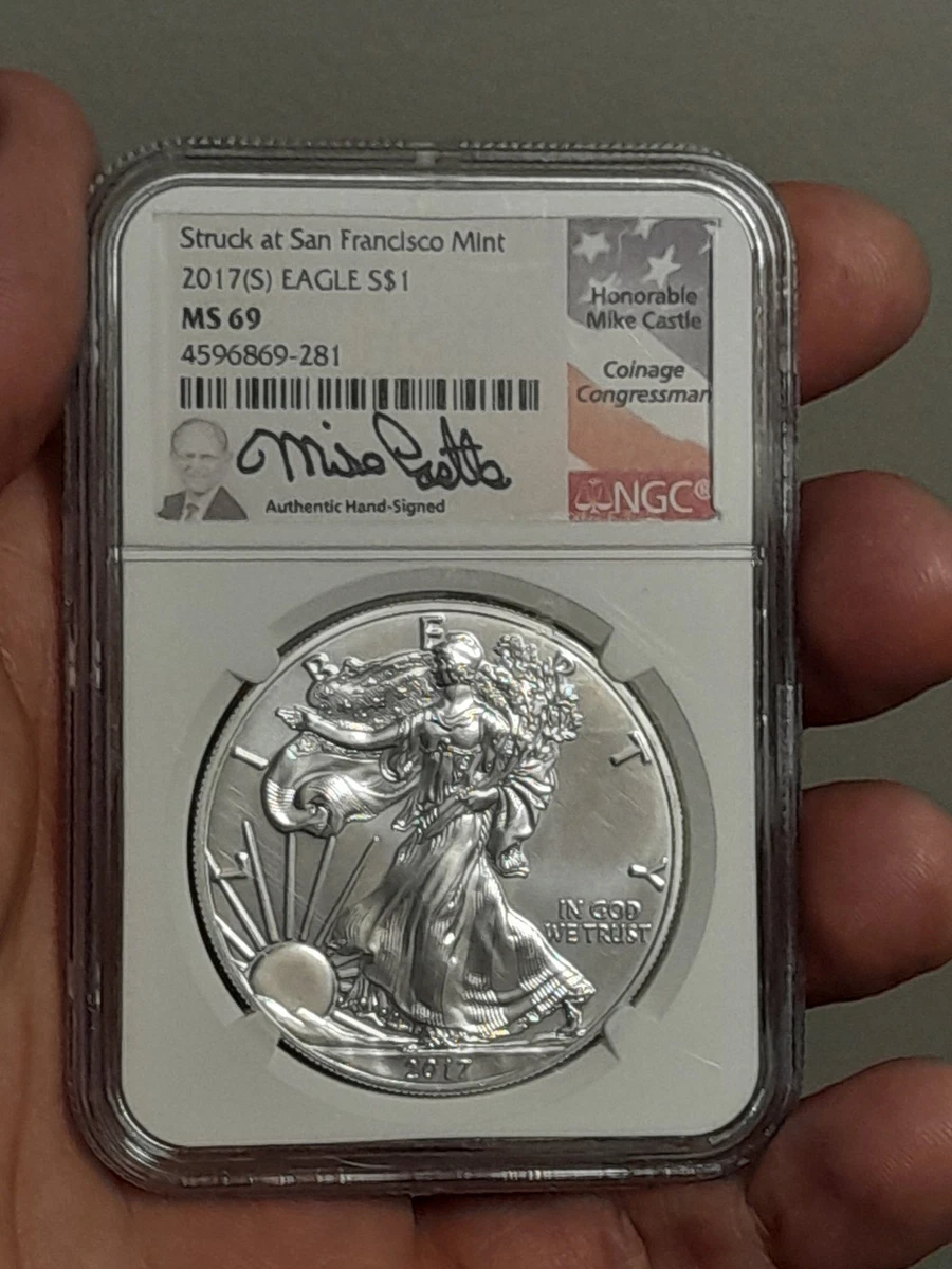 American Eagle MS 69 Graded 2017 Silver Bullion Coins for sale | eBay