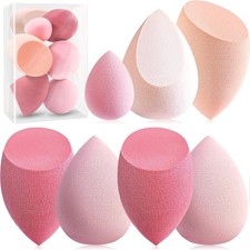 Makeup Sponge Set, 7 Pcs Multi Colored Blender Sponges  Liquid Cream Powder