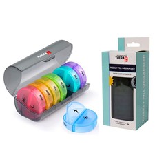 7 Day AM PM Pill Organizer Large Capacity Daily Medicine Storage Box