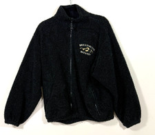 Timberline Breckenridge Brewery Sherpa Fleece Jacket Black Large USA Made