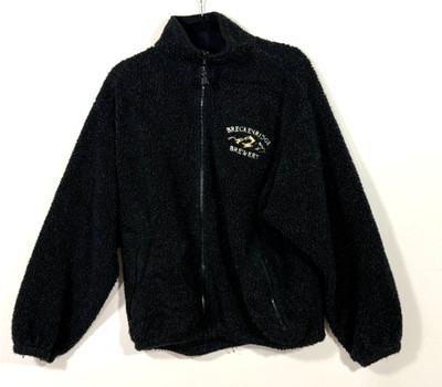 Timberline Breckenridge Brewery Sherpa Fleece Jacket Black Large USA Made