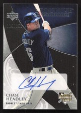 2007 Upper Deck Exquisite Collection Rookie Signatures Chase Headley Auto #154