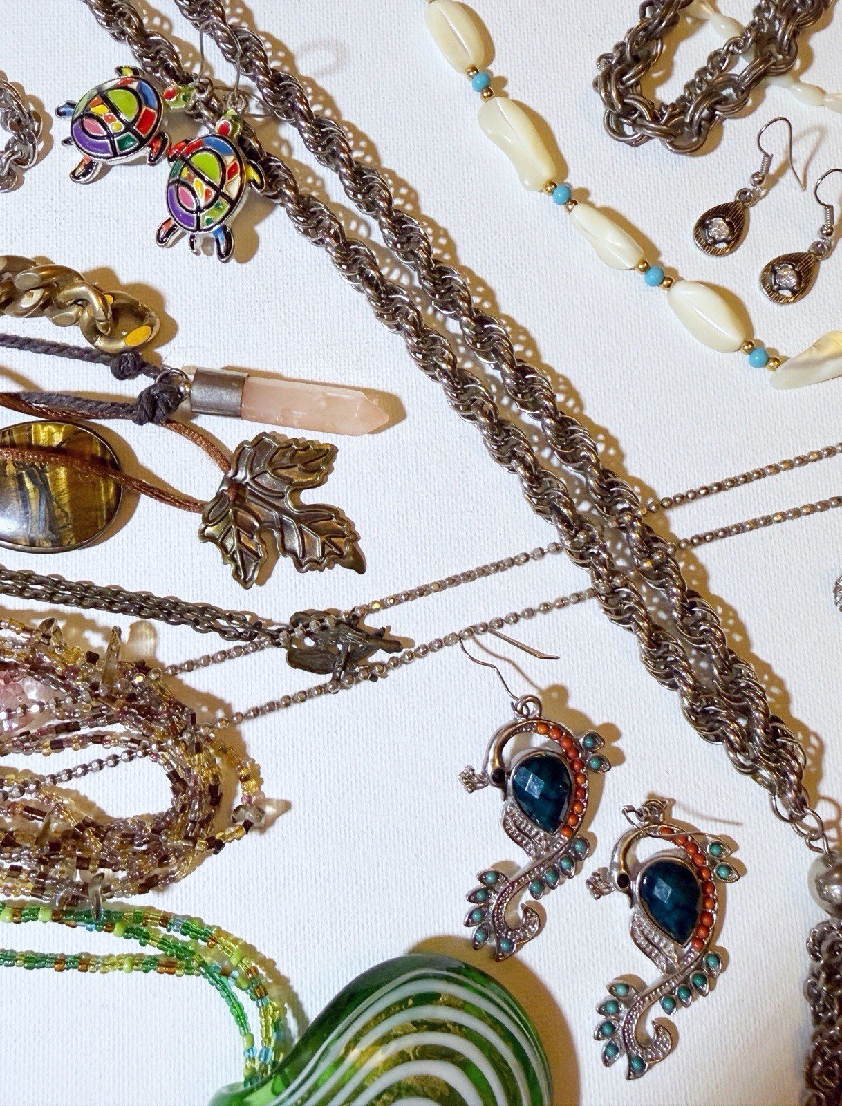 HUGE 2.2 lbs Untested Unsearched Jewelry Lot S925 Rings ‘14k’ Mark Chain & More!