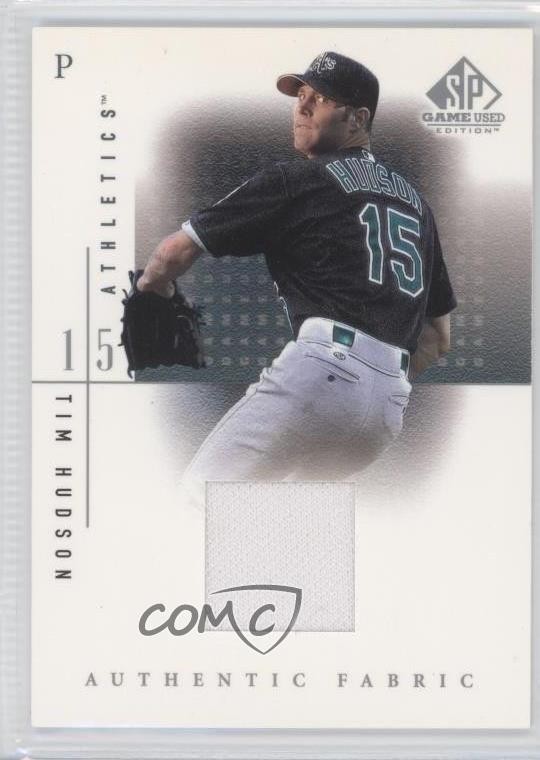 2001 SP Game Used Edition Authentic Fabric Tim Hudson #TH 0f8