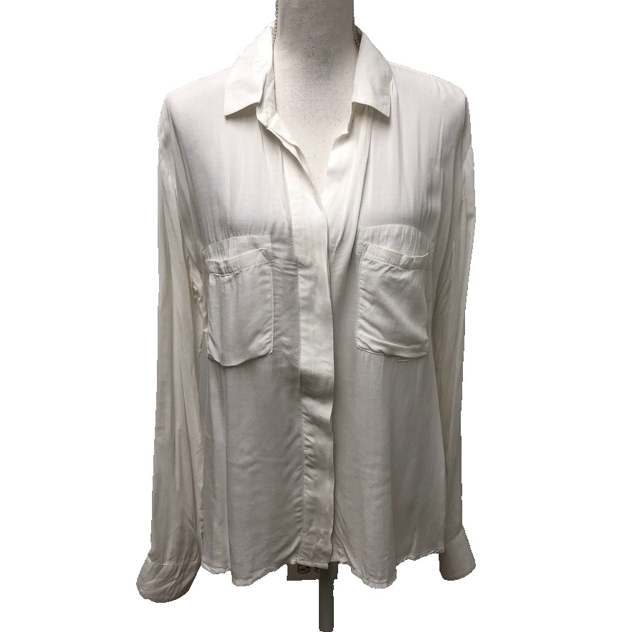 Bella Dahl Split Back Button Down Top Blouse Wome… - image 1