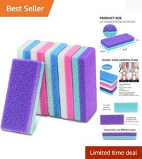 6Pcs Professional Pedicure Foot Pumice Stone for Feet Skin Callus Remover and...