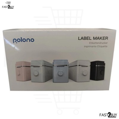 Polono P31S Etikettendrucker Bluetooth Label Maker Thermodrucker USB Typ-C Blau