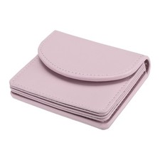 PU Leather Business Card Case Business Name Card Holder Wallet Pink