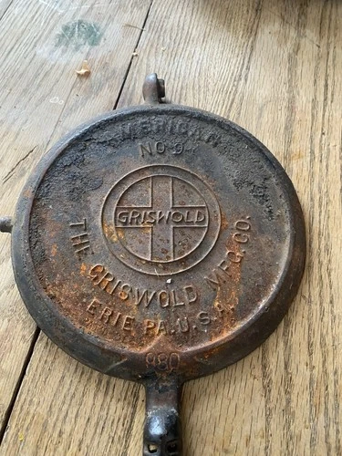 Antique Griswold No. 9 (Single Paddle Only )Waffle Iron.#980