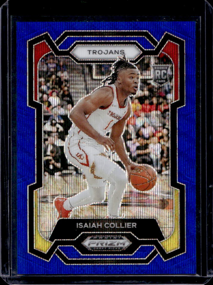 2024 Prizm Draft Picks Isaiah Collier Blue Wave #122/249
