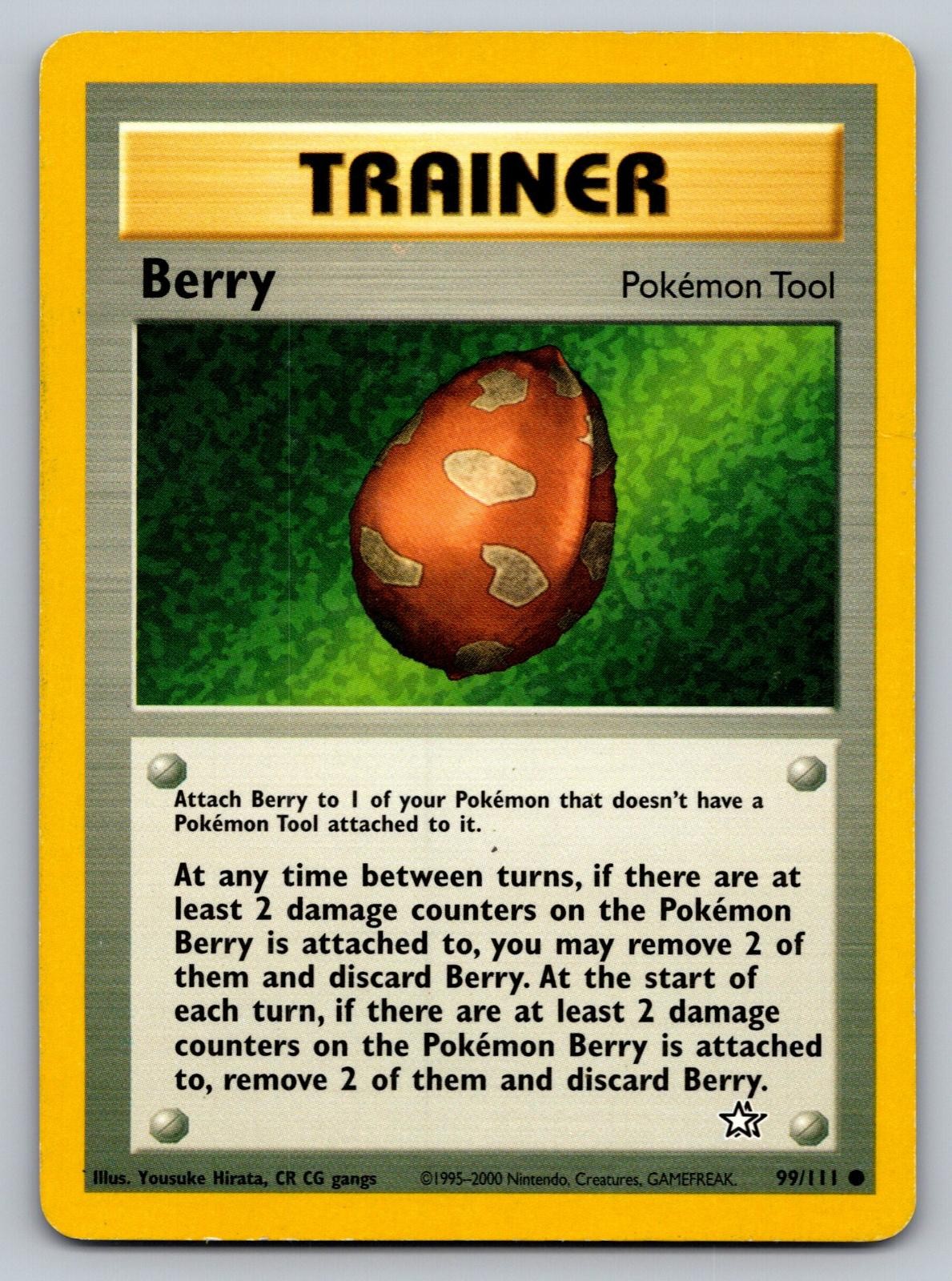 Berry 99/111 Common Neo Genesis Pokemon Unlimited Moderately Played