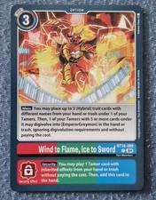 Digimon Card Game BT18-095 Wind to Flame, Ice to Sword
