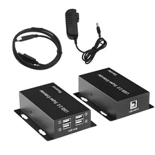 50M 4-Port USB2.0 Extender RJ45 Network LAN Over Cat5e/6/7 Receiver Transmitter
