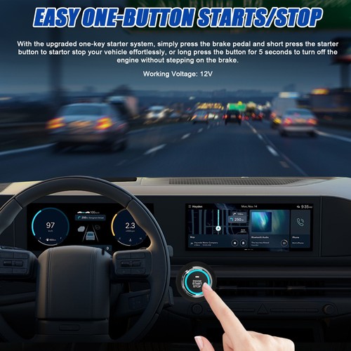 12V Car Anti-Theft Alarm Remote Starter System PKE Keyless Entry Central Loc LVE - Picture 7 of 12