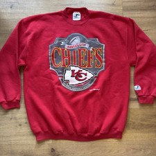 Vintage Kansas City Chiefs Sweatshirt Size XXL Logo Athletic 90s Red Pullover