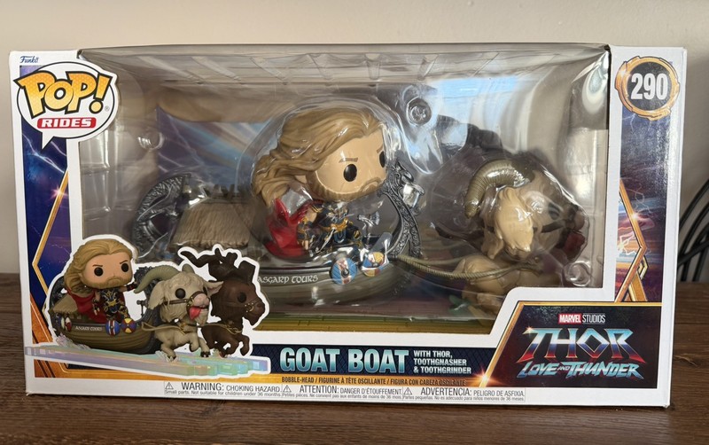 Funko POP! Marvel Thor: Love and Thunder The Goat Boat #290 NOT MINT