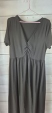 SheIn Curve Size XL Black Short Sleeve Midi Dress (526/290/v)