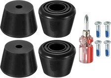 PATIKIL Roller Skate Toe Stops with Screwdriver 82A Rubber Brake Black