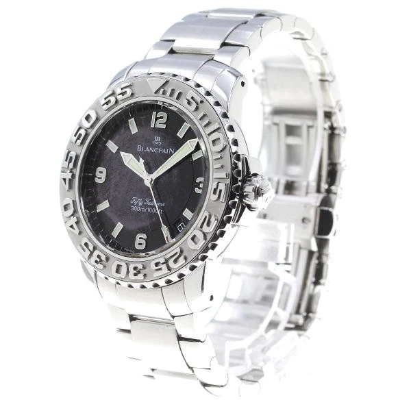 Blancpain — Blancpain Fifty Fathoms 2200-1130-71 40mm SS Black Dial Automatic Watch #C2723