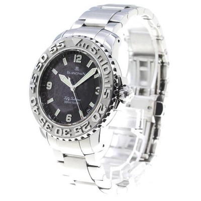 Blancpain Fifty Fathoms 2200-1130-71 40mm SS Black Dial Automatic Watch #C2723
