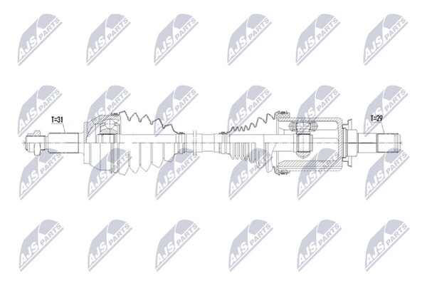 Antriebswelle NTY NPW-LR-048 FüR Landrover Range Rover Sport 2 L494 4 L405 SD4-image