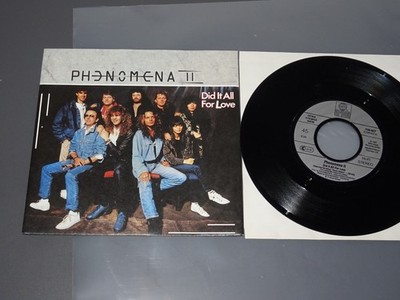 PHENOMENA II - DID IT ALL FOR LOVE / GERMANY 7'' SINGLE 1987 (MINT-)