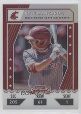 2021 Panini Elite Extra Edition College Tickets Optic Holo Kyle Manzardo 0b43