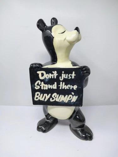 1950s Red Wing Pottery Hamm's Beer Bear Ceramic Coin Bank Altered Damage Read