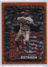 2024 Topps Series 1 Orange Crackle Foil 39/299 Thairo Estrada #290 0in6