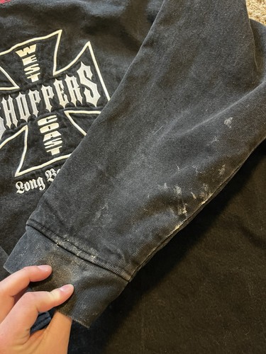 Cappotto vintage anni 90 Jesse James West Coast Choppers coperta lavoro taglia XXL - Foto 9 di 11