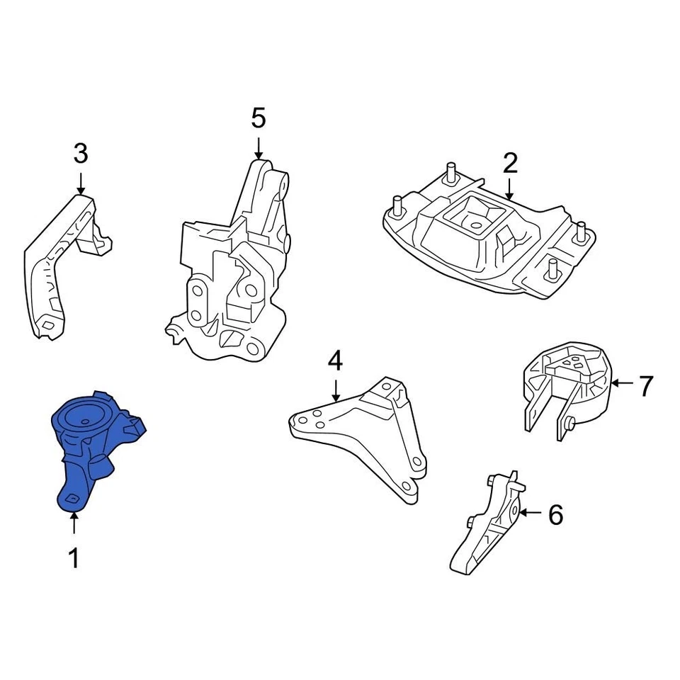 For Volvo S40 2004-2006 Volvo 31359779 Engine Mount Foto 2 de 4