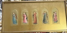 Angels Antique 19th Century Italian Chromolithographs After Fra Angelico