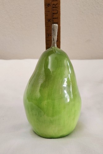 Rae Dunn Vintage Extremely Rare Pear Rattle ceramic figurine Early Pottery Art - Picture 8 of 9
